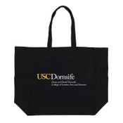 USC Trojans Dornsife Large Pocket Black Tote Bag